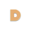 Initiale D en or rose