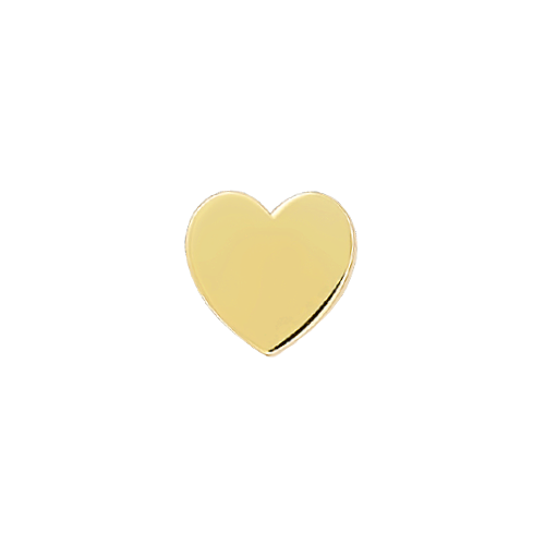 symbole petit coeur en or jaune