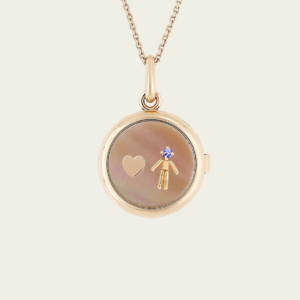 Médaillon garçon tanzanite