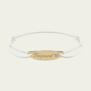 Gourmette "Mon premier" tanzanite