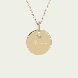 Médaille "Mon jeton" aigue-marine