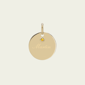 Médaille "Mon jeton" citrine