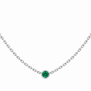 Collier pierre de naissance Or blanc